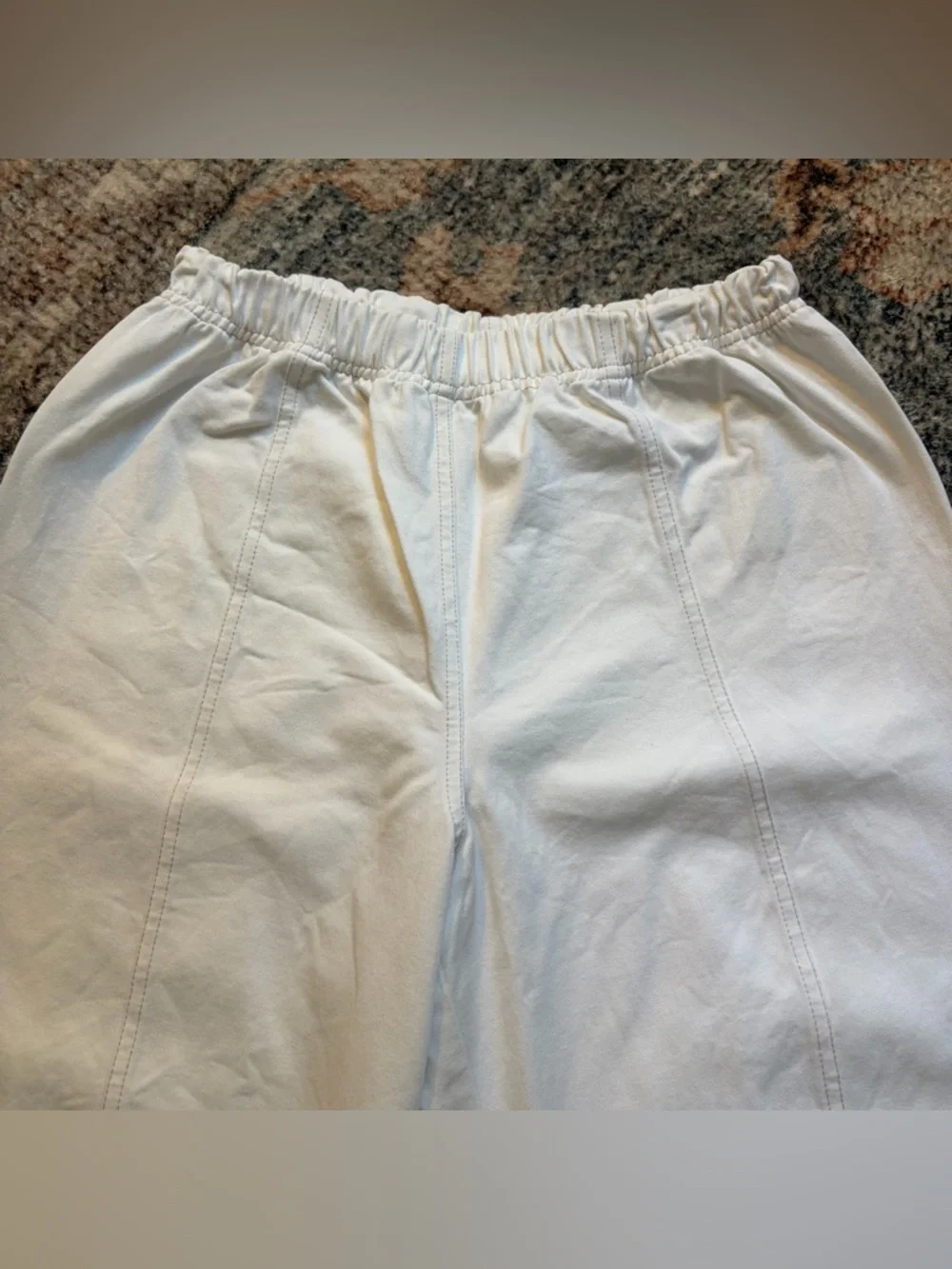 verity & daughters Janus Pant in white/ivory size small barrel